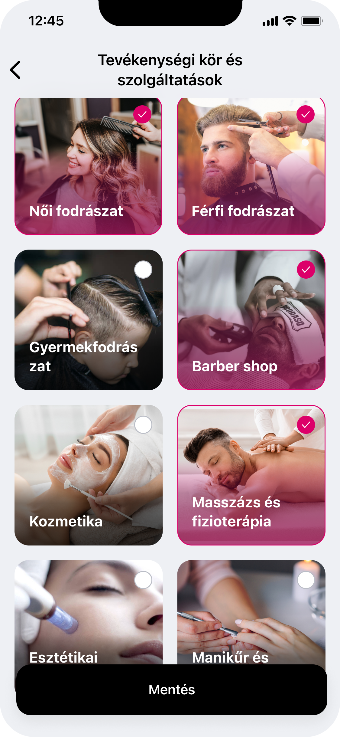 A Notino Partner alkalmazás az okostelefon kijelzőjén